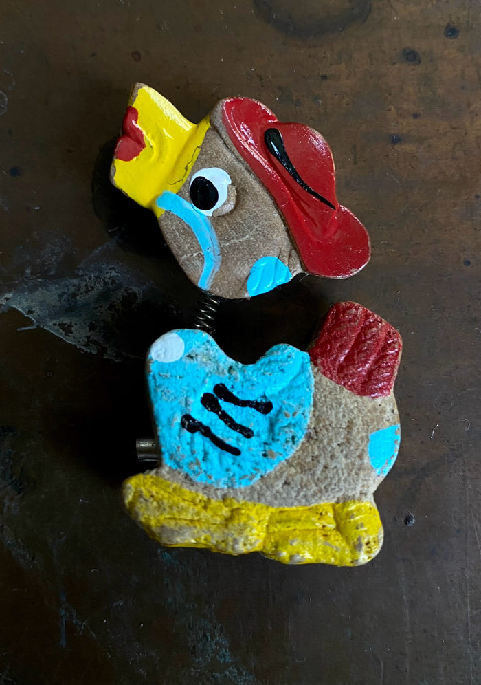 PAWN | WHIMSICAL HAND-PAINTED BROOCH