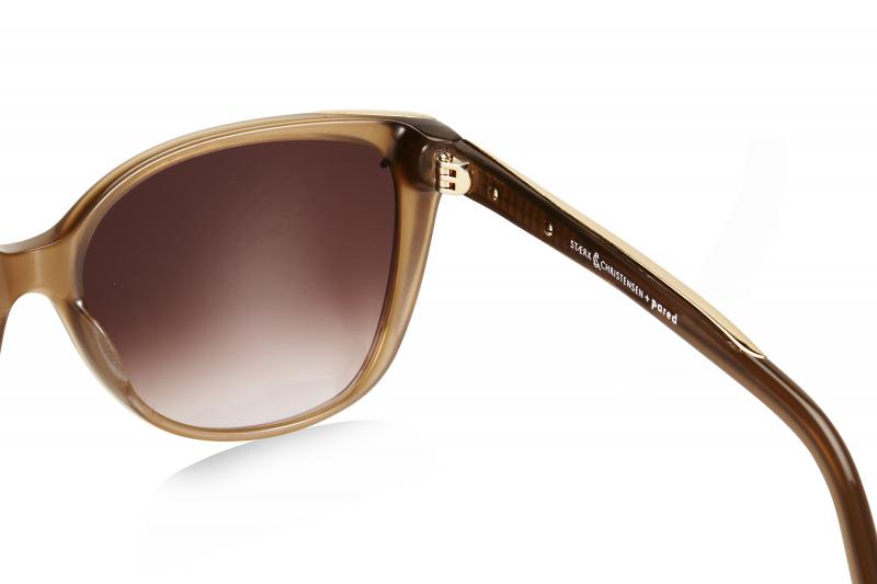 SWALLOW I | Taupe/Gold W/ BROWN GRADIENT LENSES